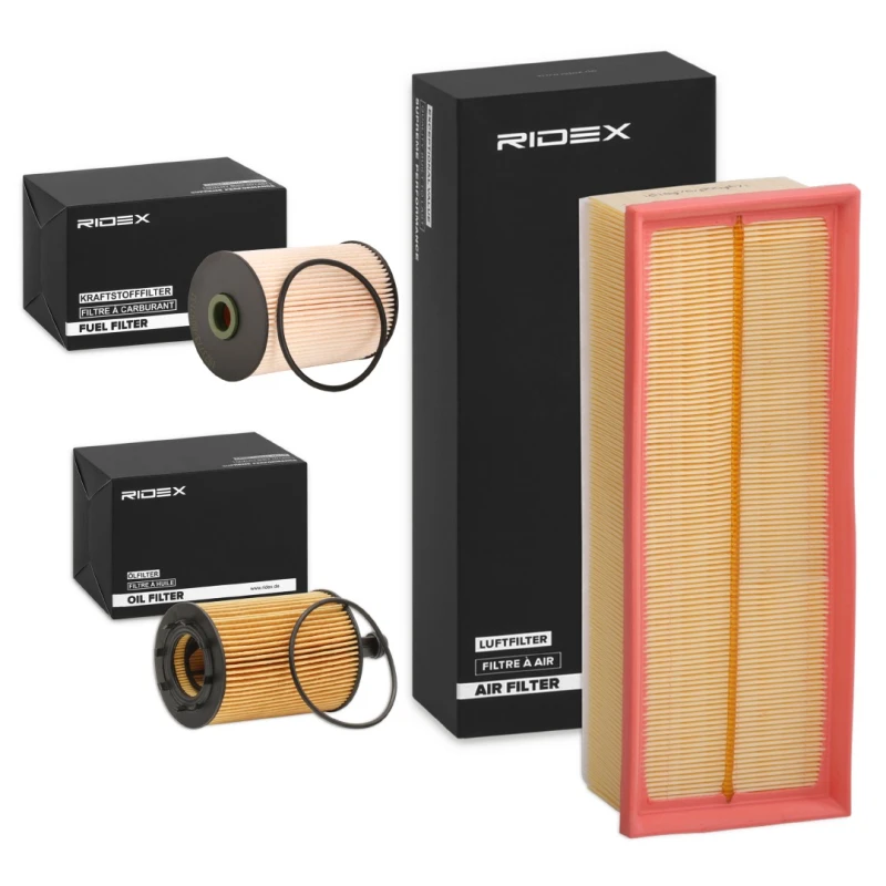 Image of RIDEX 4055F7530 Filter Set with gaskets/seals, with pre-filter Filter Set (4055)