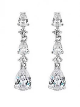 image of Jon Richard Jon Richard Cubic Zirconia Crystal Pear Drop Earring