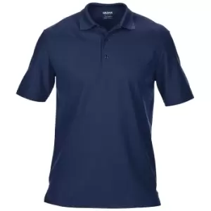 Gildan Mens Performance Sport Double Pique Polo Shirt (S) (Navy)