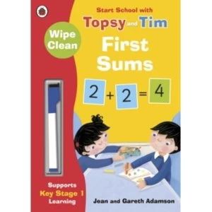 image of Wipe-Clean First Sums: Start School with Topsy and Tim