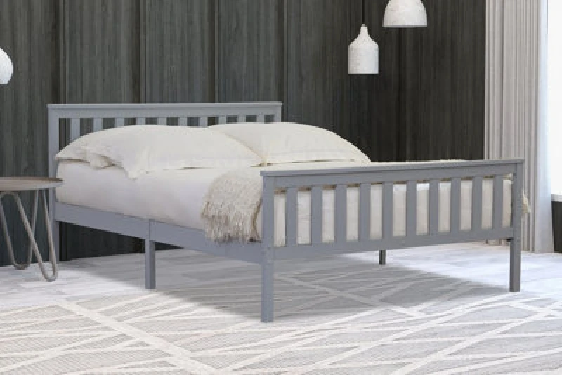 Image of Flintshire Furniture Marnel 4ft Small Double Grey Bed Frame