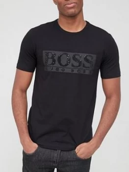 Image of Hugo Boss Athleisure Diamond 1 Logo T-Shirt Black Size XL Men