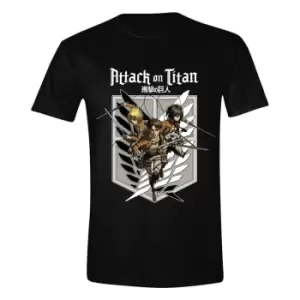Image of Attack On Titan T-Shirt Protecting The City Size L