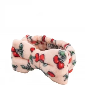 image of The Vintage Cosmetic Company Cherry Print Make-up Headband