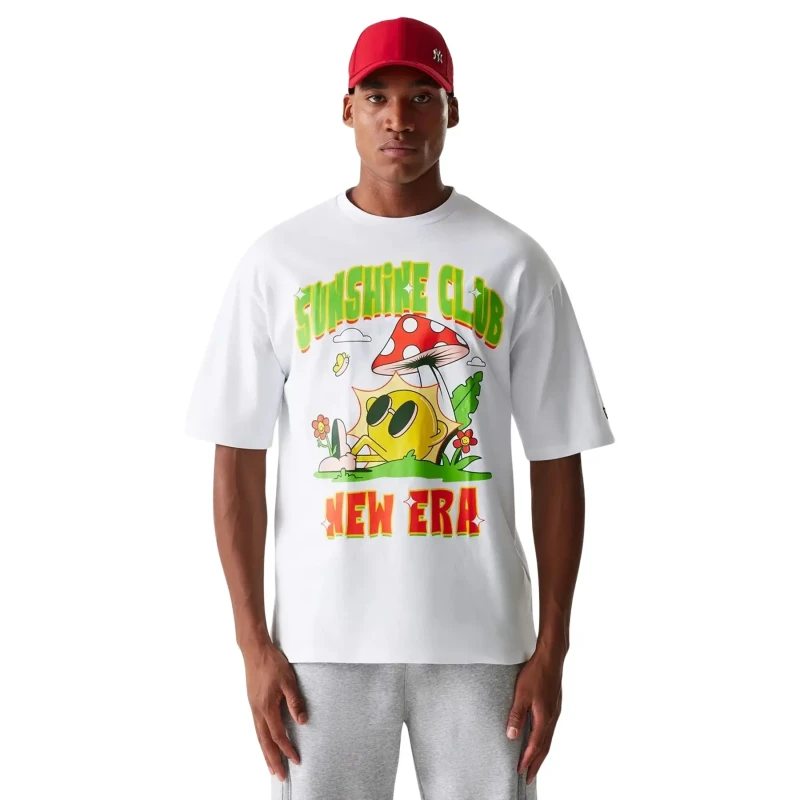 Image of new era Oversized T-Shirt New Era Outdoor Graphic Blanc Unisex S
