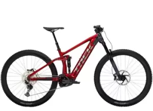 image of 2022 Trek Rail 5 500w Electric Mountain Bike in Crimson and Lithium Grey