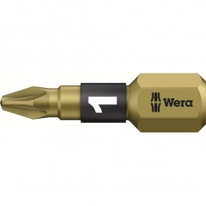 image of Wera BiTorsion Extra Hard Pozi Screwdriver Bits PZ1 25mm Pack of 10