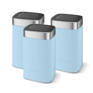 image of Morphy Richards Accents Set of 3 Storage Canisters - Blue