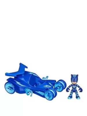 image of PJ MASKS PJ Masks Catboy Deluxe Vehicle Pre-school Toy, Cat-Car Toy with Catboy Action Figure for Children Aged 3 and Up, One Colour