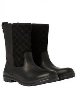 Image of Joules Waterproof Leather Boots - Black