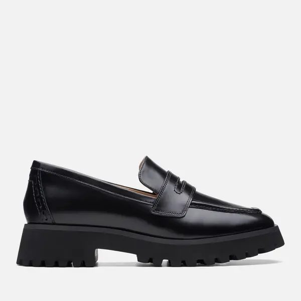 Image of Clarks Womens Stayso Edge Leather Loafers - UK 6