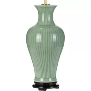 Netlighting Dalian Traditional Celadon Oriental Ceramic Table Lamp, Base Only