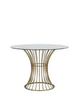 image of Cosmoliving Westwood Glass Top Dining Table