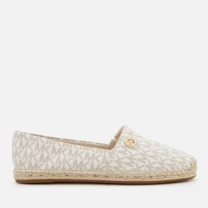 image of Michael Kors Womens Kendrick Slip-On Espadrilles - Vanilla - UK 4 - White