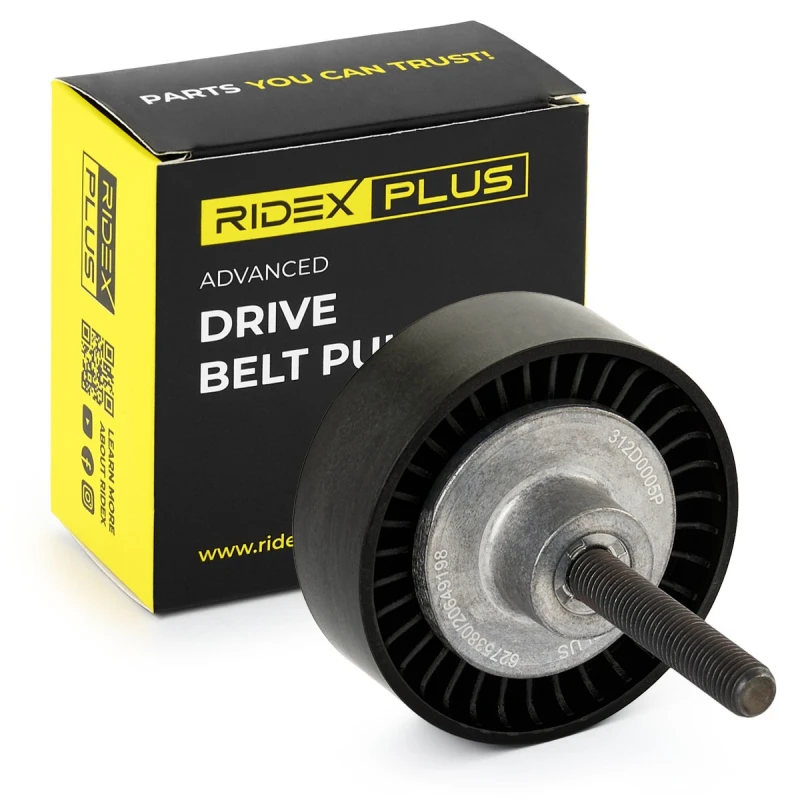 Image of RIDEX PLUS Deflection / guide pulley, V-ribbed belt RIDEX PLUS 312D0005P