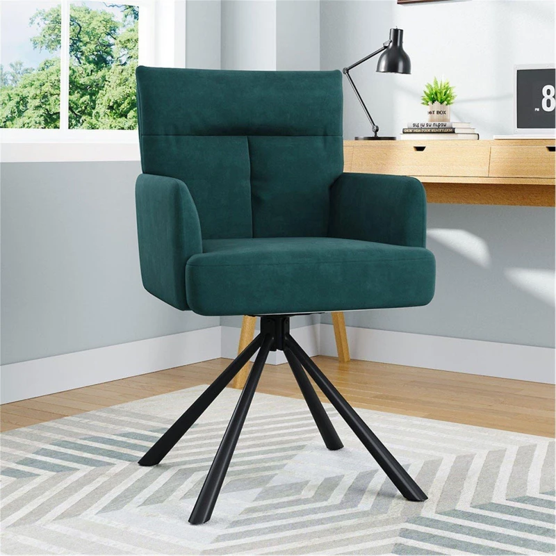 Image of Kabinet UK Frosted Velvet Swivel ArmchairGreen Green unisex One Size