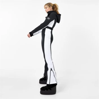 image of Jack Wills One Stripe Ski Suit - Black