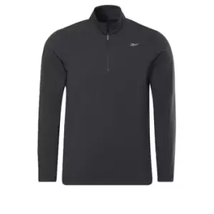 image of Reebok Performance Quarter-Zip Sweatshirt Mens - Black