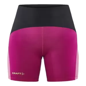 image of Craft Womens/Ladies Pro Hypervent Shorts (L) (Black/Roxo)