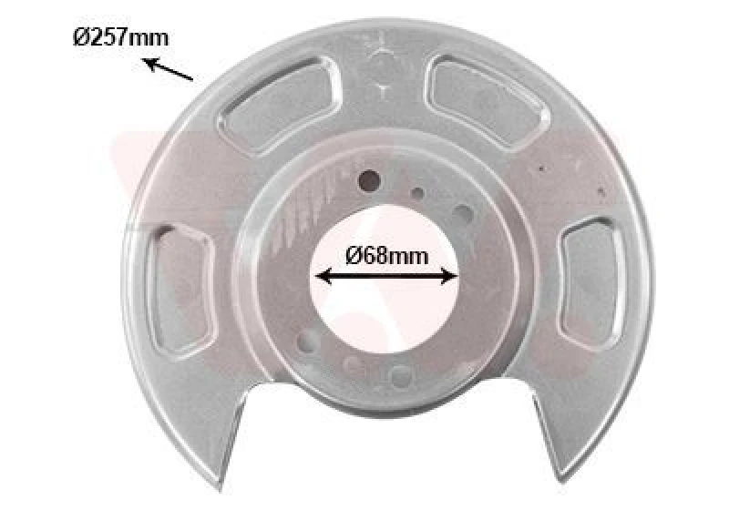 Image of VAN WEZEL Brake disc backing plate VAN WEZEL 8314374