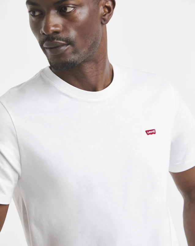 Image of Levis Levis Short Sleeve Housemark T-Shirt White - Levis - Size: 2XL White Male 2XL LE22706