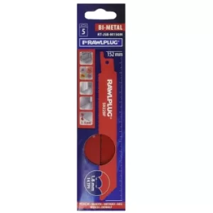 Image of Rawlplug Recipro Saw Blades Medium Pack 5