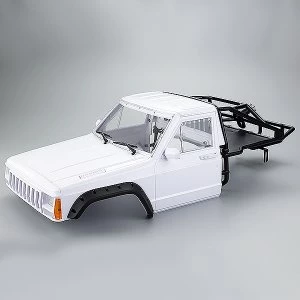 Fastrax 1/10 Rockee Pick-Up & Rear Cage Hardbody 313-324Mm - White