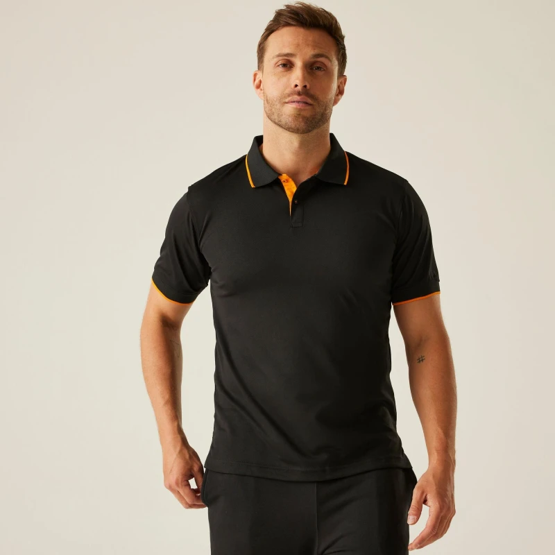 Image of Regatta Regatta Men Navigate' Polo Shirt in Dark Grey Size: Small Dark Grey S Male 5063019708867