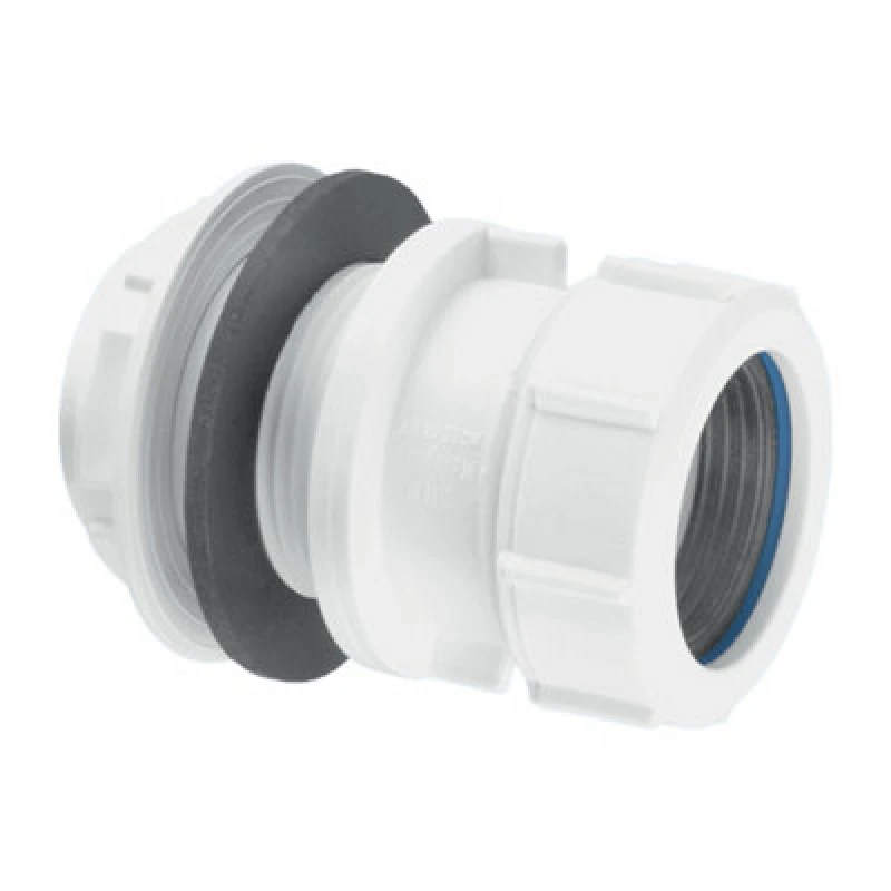 Image of McAlpine Z11M 2" Multifit Straight Tank Connector White