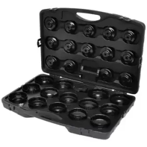 image of KS TOOLS Oil Filter Spanner Set Plastic Case 150.9350