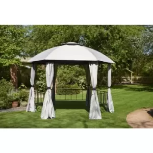 image of Big Hex Gazebo 1.75m x 1.75m x 1.75m Grey