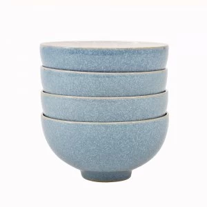 Image of Denby Elements Blue 4 Piece Rice Bowl Set