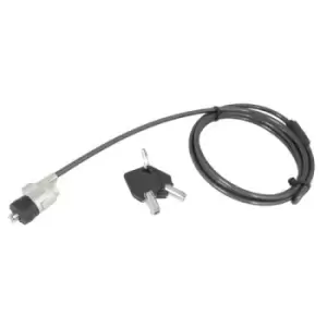 Image of Urban Factory Notebook Single Security Standard Lock (with Key) 90 swivel. Push to lock. 1.5m. White box