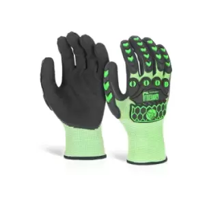 Image of SANDY NITRILE COATED GLOVE L GREEN XL - Green - Green - Glovezilla
