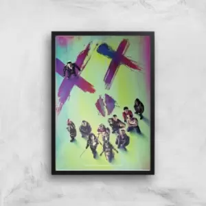 image of DC Suicide Squad Giclee Art Print - A3 - Black Frame