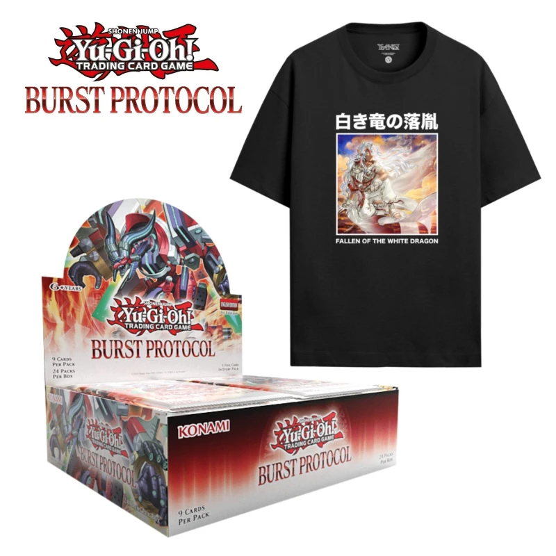 Image of Yu-Gi-Oh Burst Protocol Booster Box Boost Box + Tee unisex One Size