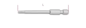 Image of Beta Tools 862 TX/L 1x 1/4" Hex Drive Torx Bit T10 x 70mm Long