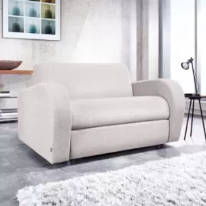 image of Jay-be Retro One Seater Sofa Bed Chair With Deep Sprung Mattress Mink