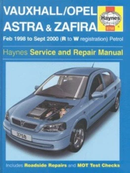 Image of Vauxhall Astra and Zafira Service and Repair Manual by A. K Legg and Martynn Randall Hardback