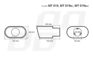 Image of AMiO Tailpipe 02190 Baffle, tailpipe