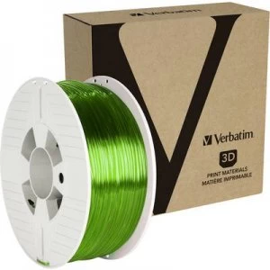 Image of Verbatim 55065 Filament PETG 2.85mm 1kg Green (transparent)