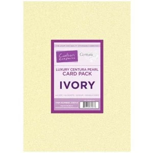 Image of Crafter's Companion Luxury Centura Pearl A4 Card Ivory 40 Sheets