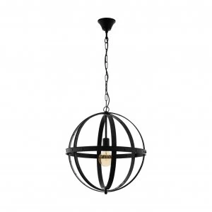 image of Eglo Barnaby Pendant Light - Black