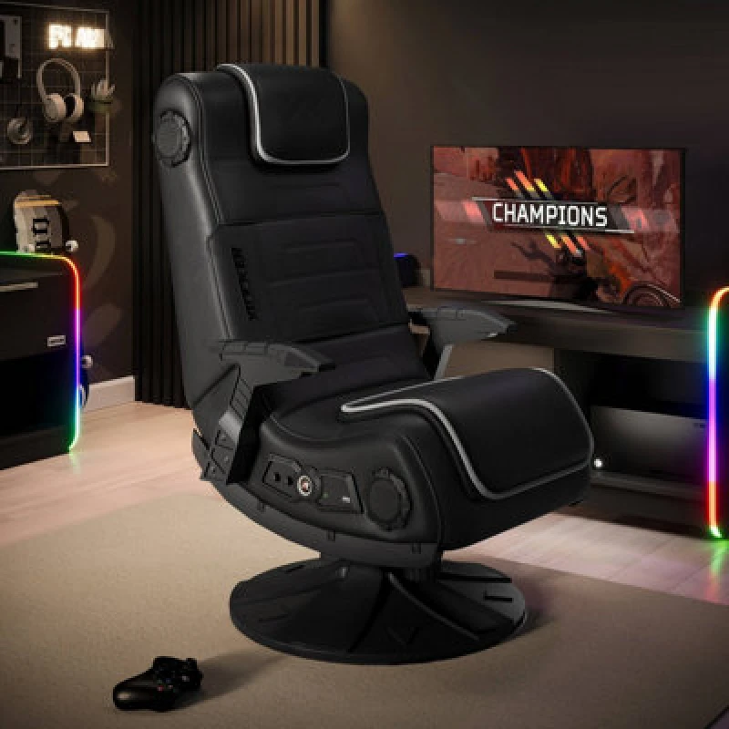 Image of X Rocker Pro 4.1 Bluetooth Audio Console Gaming Chair - Black