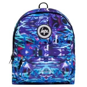 image of Hype Graffiti Backpack (One Size) (Blue/Black)