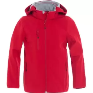 image of Clique Childrens/Kids Basic Soft Shell Jacket (8 Years) (Red)