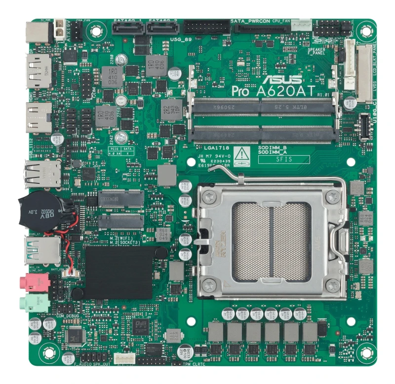 Image of Asus ASUS 90MB1L5M-M0EAYC motherboard AMD A620A Socket AM5 mini ITX 90MB1L5M-M0EAYC