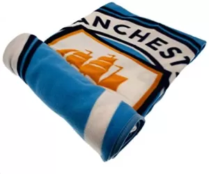 image of Manchester City Crest Fleece Blanket