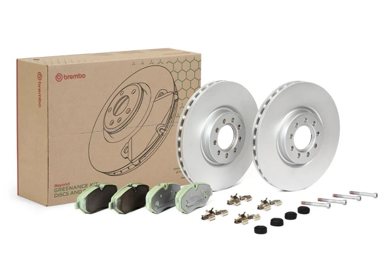 Image of BREMBO Brake discs and pads set BREMBO KT 10 022