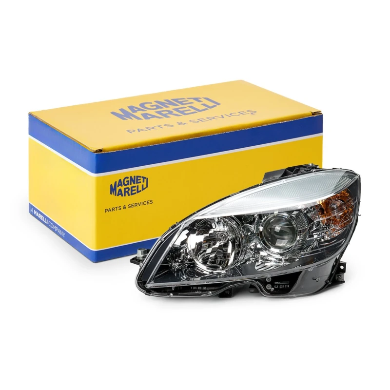 Image of MAGNETI MARELLI 710301234205 Headlights PY21W, Left, with motor for headlamp levelling, Halogen Headlight (259)